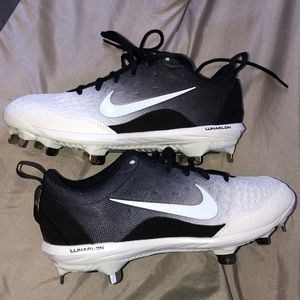 Nike Lunar Hyperdiamond 2 PRO Size 8 Black & White